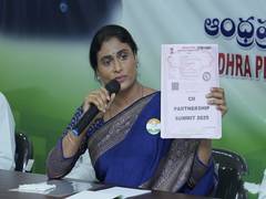 
      
      Cong's Sharmila demands CM Naidu to present Affidavit
      
      