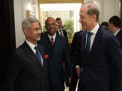 
      
      Russia: Jaishankar meets Dy PM Denis Manturov
      
      