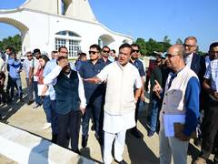 
      
      Assam CM visits Swahid Smarak Khetra
      
      