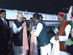 
      
      Amit Shah arrives in Patna ahead of Nitish Kumar's swearing-in as
      
      