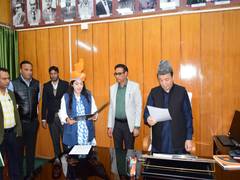 
      
      J-K: Devyani Rana takes oath as MLA of Nagrota
      
      