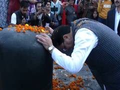 
      
      Uttarakhand CM offers prayers at ancient Lakhamandal Shiva Temple
      
      
