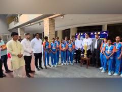
      
      BY Vijayendra felicitates Team India for winning T20 Blind WC25
      
      