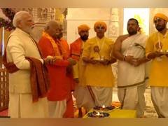 
      
      PM Modi performs pooja at Ram Lalla Garbha Grah in Ayodhya
      
      