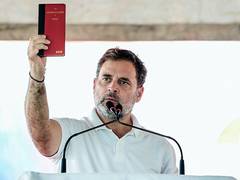 
      
      'Constitution not just a book, but sacred promise': Rahul Gandhi
      
      