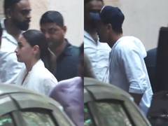 
      
      Alia Bhatt, Ranbir Kapoor visit Dharmendra's residence
      
      