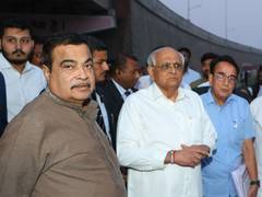 
      
      Gujarat: Nitin Gadkari, Bhupendra Patel inspect ongoing works...
      
      