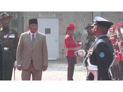 
      
      Indonesian Defence Minister receives tri-services Guard of Honour
      
      