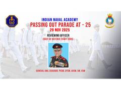 
      
      Indian Naval Academy to host passing out parade on Nov 29
      
      