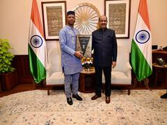
      
      Om Birla meets President of Transitional Assembly of Burkina Faso
      
      