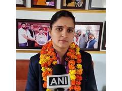 
      
      Champa Thakur after India's victory in Kabaddi World Cup
      
      