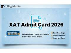 
      
      XAT Admit Card 2026: Release Date, Download Process
      
      