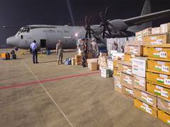 
      
      India sends aircraft carrying aid, medical team to Sri Lanka amid
      
      