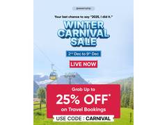 
      
      EaseMyTrip launches the ‘Winter Carnival Sale’ 
      
      