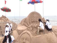 
      
      5th edition of International Sand Art Festival begins in Odisha
      
      