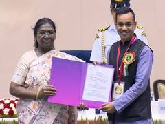 
      
      Prateek Madhav Honoured with National Award
      
      