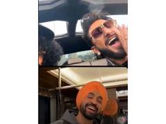 
      
       Ranveer Singh, Diljit Dosanjh and Hanumankind go live vibing 
      
      