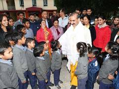 
      
      Himachal CM Sukhu interacts with students
      
      