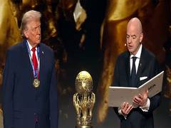 
      
      Trump awarded first FIFA Peace Prize during 2026 World Cup draw
      
      