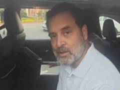 
      
      Rahul Gandhi after paying tribute to Dr Babasaheb Ambedkar
      
      