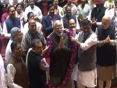 
      
      NDA leaders felicitates PM Modi at NDA Parliamentary Meeting
      
      