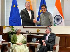 
      
      EU Trade Commissioner meets Sitharaman, Piyush Goyal 
      
      
