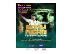 
      
      Sonu Nigam to kick off ‘Deewana Tera Tour’ in Guwahati
      
      