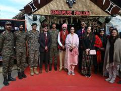
      
      IAF Chief AP Singh visits Captain Kenguruse Pavillion
      
      