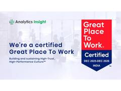 
      
      Analytics Insight Earns 2025 Great Place To Work Certification™
      
      