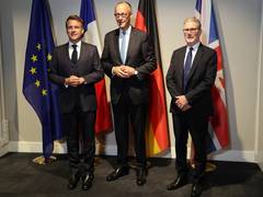 
      
      Macron, Merz and Starmer speak with Trump on Ukraine talks
      
      