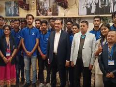 
      
      Gautam Adani interacts with differently-abled children
      
      