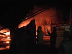 
      
      Massive fire at factory brought under control
      
      