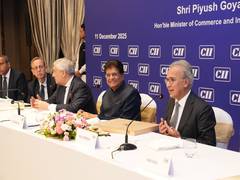 
      
      Goyal hosts Italian Deputy PM Tajani for dinner
      
      