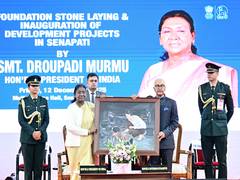 
      
      President Murmu attends a public function at Senapati
      
      