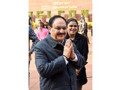 
      
      JP Nadda hails Bihar victory
      
      
