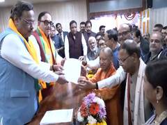 
      
      Union MoS Pankaj Choudhary files nomination for UP BJP President
      
      
