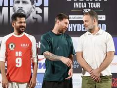 
      
      Messi treats fans in Hyderabad with his electrifying presence
      
      