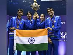 
      
      VP Radhakrishnan congratulates Indian squash team 
      
      