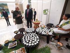 
      
      PM Modi takes part in traditional Coffee Ceremony at airport
      
      