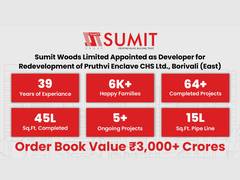 
      
      Sumit Woods Limited Selected as Developer for Pruthvi Enclave 
      
      