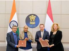 
      
      Rajnath Singh meets Netherlands’ Foreign Minister in New Delhi 
      
      