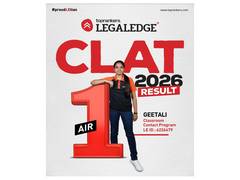 
      
      Geetali Gupta from 'Toprankers-Legal Edge' Claims AIR 1 in CLAT
      
      