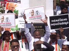 
      
      Congress protests VB-G RAM G Bill at Mahatma Gandhi Statue
      
      
