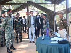 
      
      MHA official reviews security, infra along India-Myanmar border
      
      