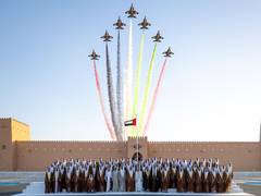 
      
      Hamdan bin Zayed attends group wedding of 86 grooms 
      
      
