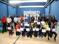 
      
      Jr. State Badminton C'ships: Tiann upsets top seed for title
      
      