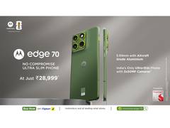 
      
      motorola edge 70 goes on sale at Rs. 28,999*
      
      