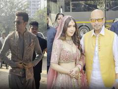 
      
      Hrithik Roshan arrives in style at cousin's wedding
      
      