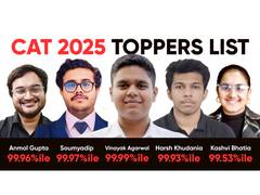 
      
      CAT 2025 Toppers List Out - CAT 2025 Result Announced
      
      