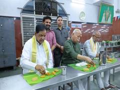 
      
      RSS chief Mohan Bhagwat joins devotees for Srivari Annaprasadam a
      
      